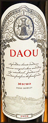 DAOU 2018 Micho Estate