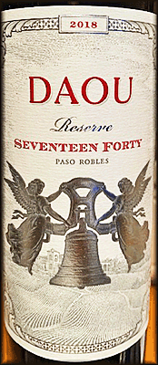 DAOU 2018 Seventeen Forty Reserve