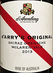 D'Arenberg 2013 d'Arry's Original