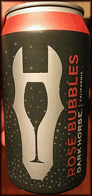 Dark Horse Rose Bubbles Can