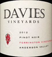 Davies 2012 Ferrington Vineyard Pinot Noir