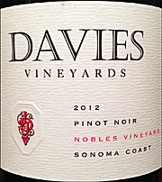 Davies 2012 Nobles Pinot Noir