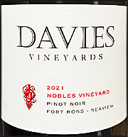 Davies Vineyards 2021 Nobles Vineyard Pinot Noir