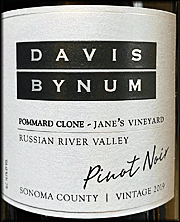Davis Bynum 2019 Pommard Clone Pinot Noir