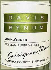 Davis Bynum 2022 Sauvignon Blanc