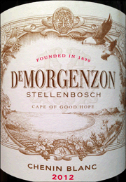 De Morgenzon 2012 Chenin Blanc