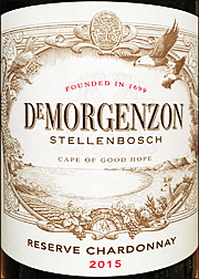 De Morgenzon 2015 Reserve Chardonnay