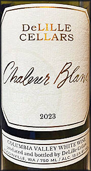 DeLille Cellars 2023 Chaleur Blanc