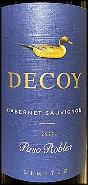 Decoy 2022 Limited Paso Robles Cabernet Sauvignon