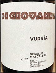 Di Giovanna 2022 Vurria Nerello Mascalese