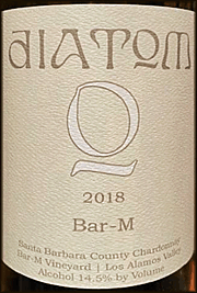 Diatom 2018 Bar-M Chardonnay