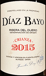 Diaz Bayo 2015 Crianza