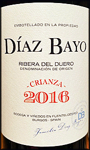 Diaz Bayo 2016 Crianza