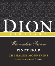Dion 2010 Winemaker's Reserve Pinot Noir