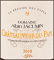 Albin Jacumin 2010 Chateauneuf du Pape