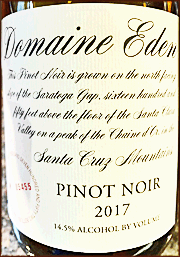 Domaine Eden 2017 Santa Cruz Mountains Pinot Noir