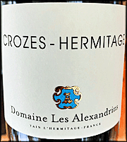 Domaine Les Alexandrins 2018 Crozes Hermitage