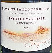 Sangouard Guyot 2022 Pouilly Fuisse Quintessence