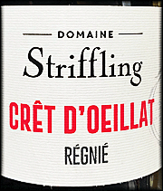 Domaine Striffling 2021 Regnie Cret d'Oeillat