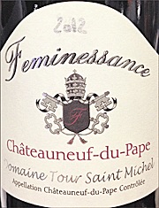 Domaine Tour Saint Michel 2012 Feminessance