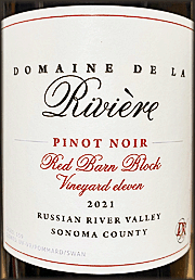 Domaine de la Riviere 2021 Red Barn Block Pinot Noir