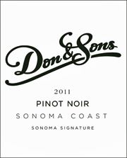 Don & Sons 2011 Sonoma Signature Pinot Noir