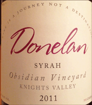 Donelan 2011 Obsidian Vineyard Syrah