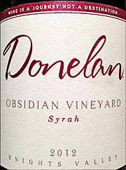 Donelan 2012 Obsidian Syrah