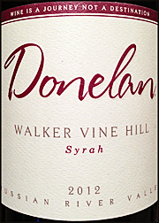 Donelan 2012 Walker Vine Hill Syrah