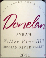 Donelan 2011 Walker Vine Hill Syrah