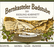 Dr H Thanisch 2011 Bernkasteler Badstube Kabinett Riesling