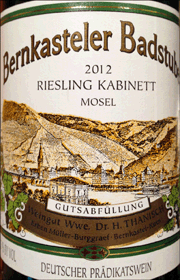 Dr H Thanisch 2012 Bernkasteler Badstube Kabinett Riesling