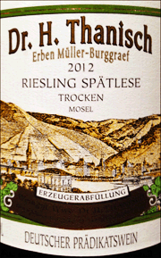 Dr H Thanisch 2012 Spatlese Trocken Riesling