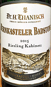 Dr H Thanisch 2015 Bernkasteler Badstube Kabinett Riesling