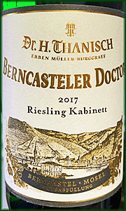 Dr H Thanisch 2017 Berncasteler Doctor Kabinett Riesling