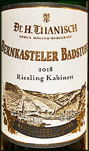 Dr H Thanisch 2018 Bernkasteler Badstube Kabinett Riesling