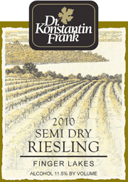 Dr Konstantin Frank 2010 Semi Dry Riesling