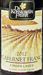 Dr. Konstantin Frank 2012 Cabernet Franc