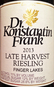 Dr Konstantin Frank 2013 Late Harvest Riesling