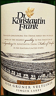 Dr. Konstantin Frank 2018 Gruner Veltliner