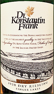 Dr. Konstantin Frank 2020 Dry Riesling