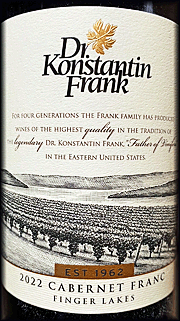 Dr. Konstantin Frank 2022 Cabernet Franc