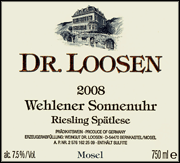 Dr Loosen 2008 Wehlener Sonnenuhr Spatlese Riesling