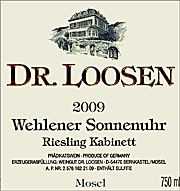 Dr Loosen 2009 Wehlener Sonnenuhr Kabinett Riesling