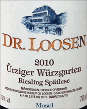 Dr Loosen 2010 Urziger Wurzgarten Spatlese Riesling
