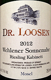 Dr. Loosen 2012 Wehlener Sonnenuhr Kabinett Riesling