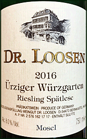 Dr. Loosen 2016 Urziger Wurzgarten Spatlese Riesling
