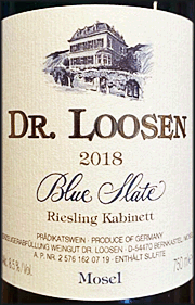 Dr. Loosen 2018 Blue Slate Kabinett Riesling