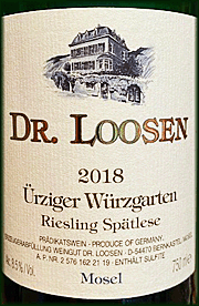 Dr. Loosen 2018 Urziger Wurzgarten Spatlese Riesling