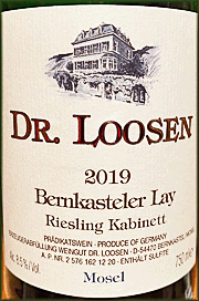 Dr. Loosen 2019 Bernkasteler Lay Kabinett Riesling